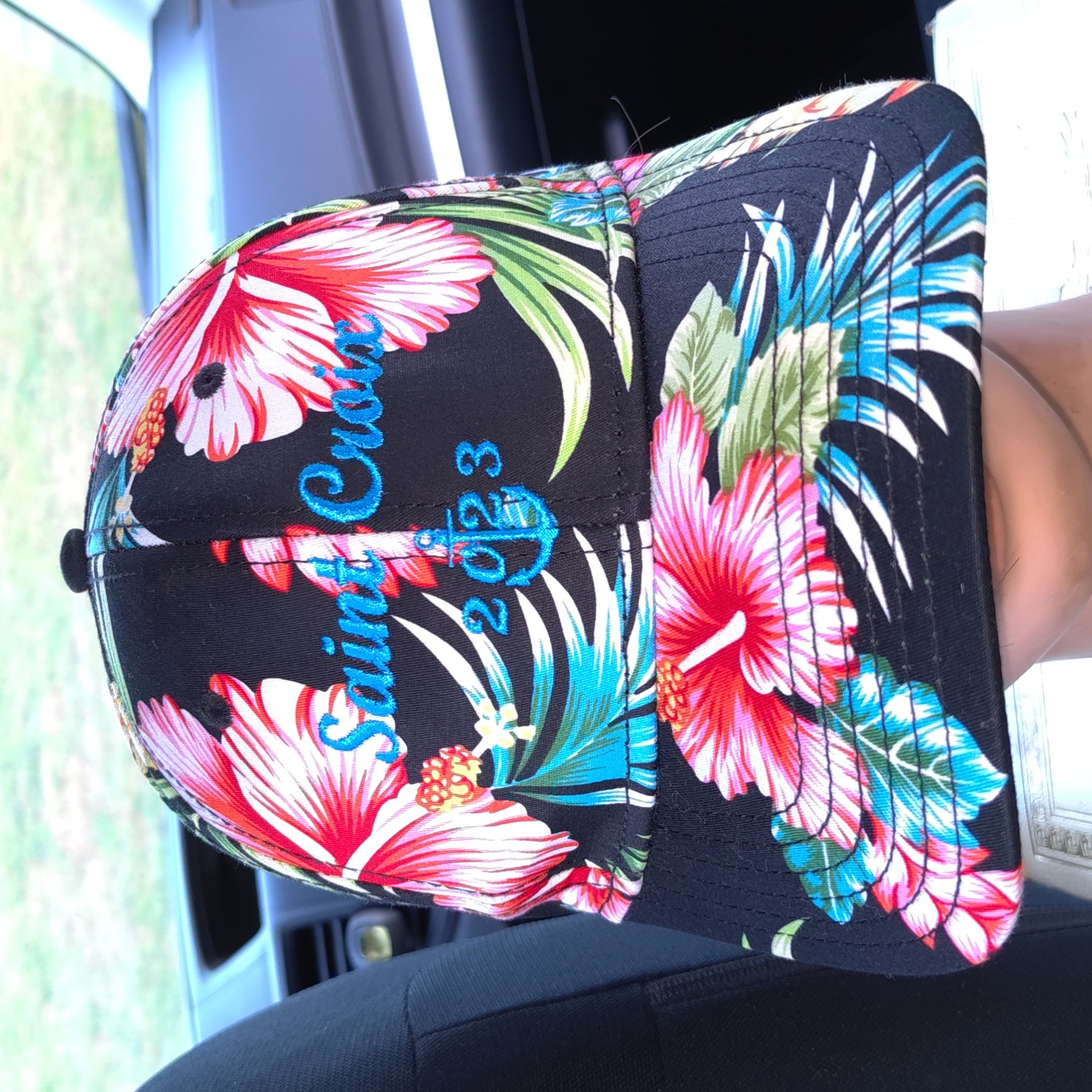 Saint Croix 2023 Floral All Over Print Hawaiian Snapback Cap Hat
